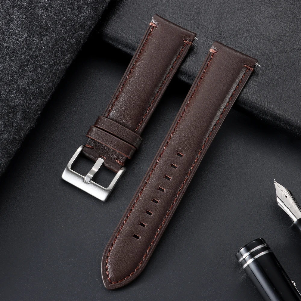 Vintage Quick Release Cowhide Leather Watch Strap - 20mm, 22mm, 24mm