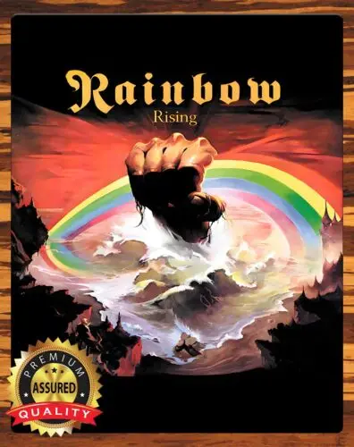 

Радужный подъем-рок и рулон-металлический знак