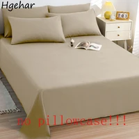 Flat Bed Sheets Thicker Solid Simple Twin Queen Full Size Durable Antibacterial Non-slip Comfortable Nordic Style Mattress Cover 1