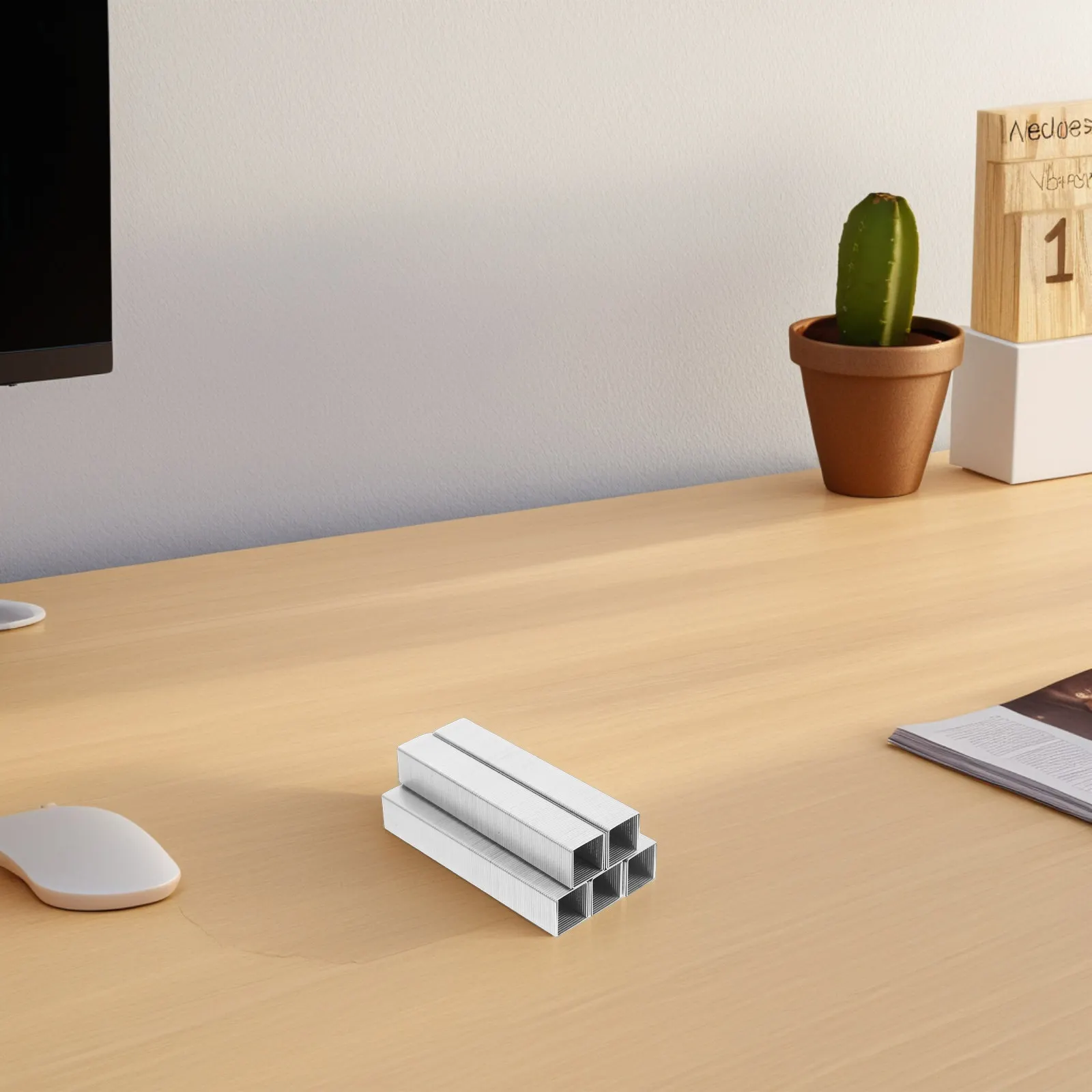 1000Pcs 스테인레스 스틸 스테이플 헤비 듀티 미니 스테이플 리필 사무실 학교 가정용 종이 바인딩 스테이플러 액세서리