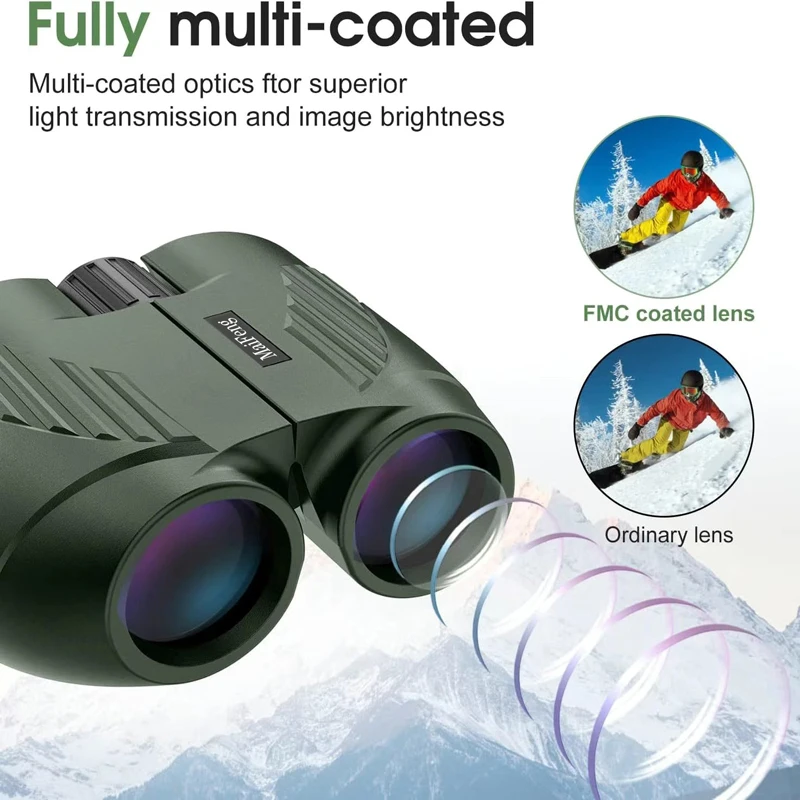 20X25 Binoculars Professional HD Pocket Waterproof Camping Observation Telescope Portable Optical Outdoor Hunting