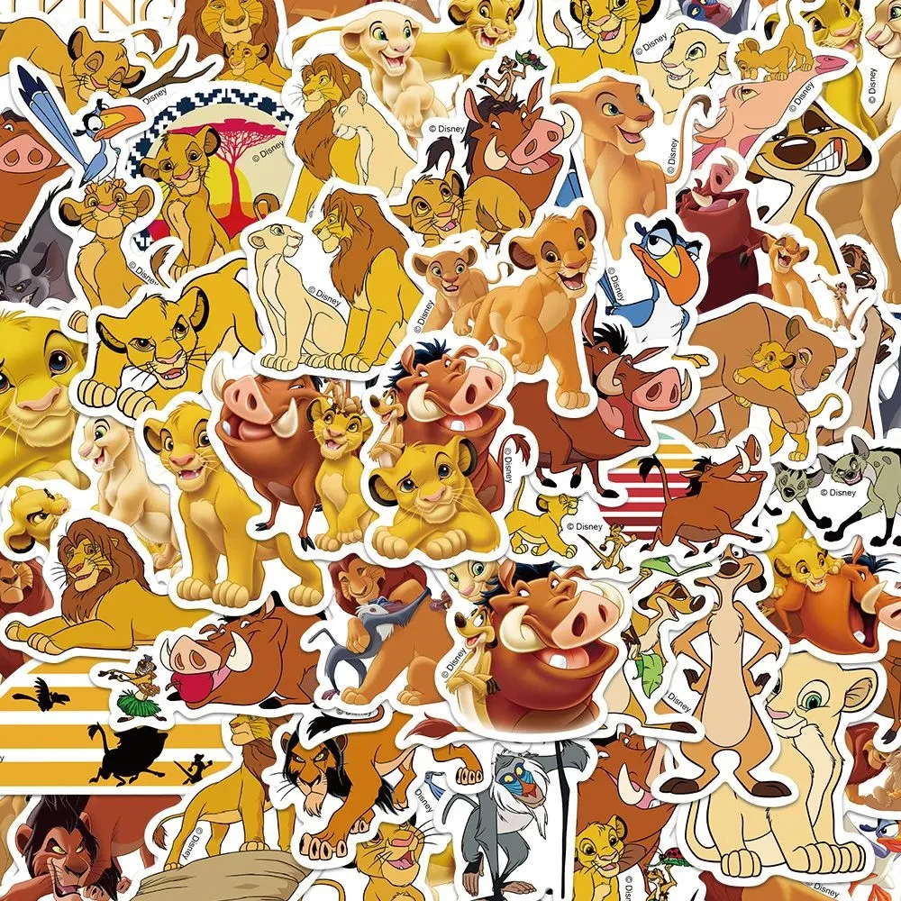 10/30/50 Stück niedliche Disney Der König der Löwen Anime-Aufkleber, Cartoon-Aufkleber, DIY, Wasserflasche, Notizbuch, Telefon, Auto, klassisches Kinderspielzeug, Aufkleber