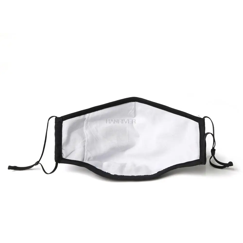 1pc Three-layer cotton cloth hanging ear type cold mask filter dustproof PM2.5 cotton cloth mask with breathing valve