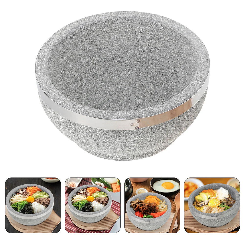 

Korean Kitchenware Stone Bowl Stew Pot Bibimbap Cooking Home Bowal for Dolsot Cauldron Bowls