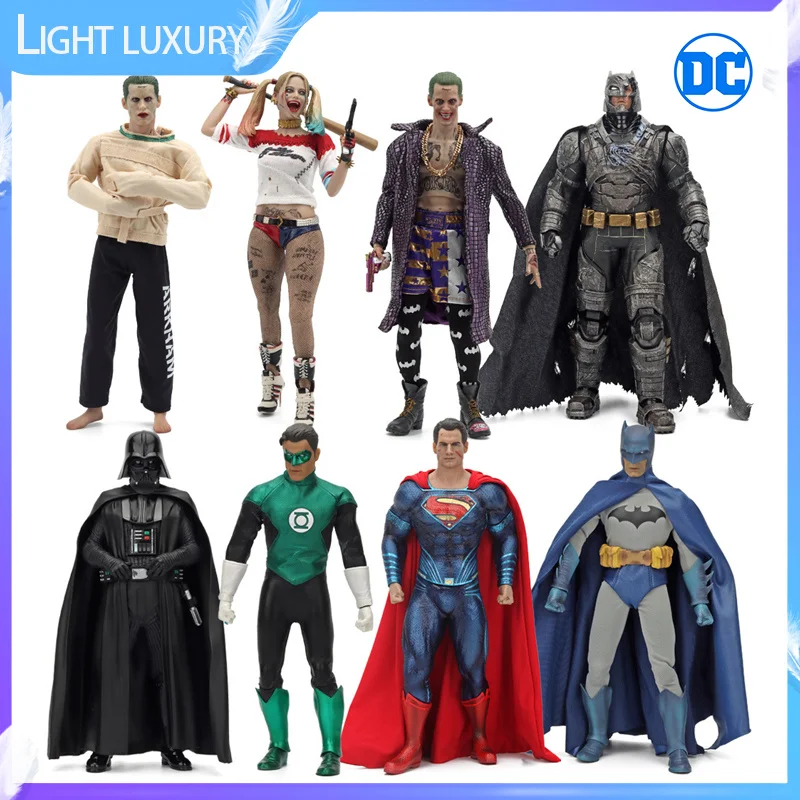 

1/6 Superhero DC Cartoon Joker Harley Quinn Batman Superman The Flash Green Lantern Statue Action Figure Pvc Model Toys 2023