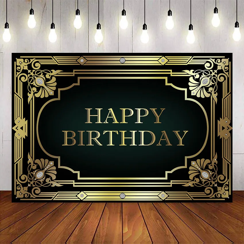 

Фон для фотосъемки в стиле Великий Гэтсби с золотыми блестками, тематика с днем рождения, аксессуары для украшения, фон для фотосъемки на заказ