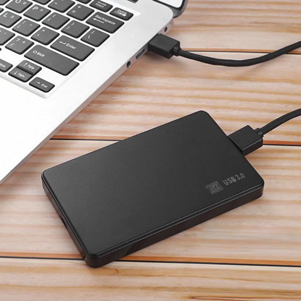 External Hard Drive Case SSD Enclosure Hard Drive Enclosure Hard Disk Case External Hard Drive Box HDD Case Enclosure Hard Drive Adapter SSD Adapter 2.5 inch SATA SSD HDD Adapter Plastic USB 2.0/3.0 Enclosure External Mobile Box HDD Case with USB Cable Pouch New