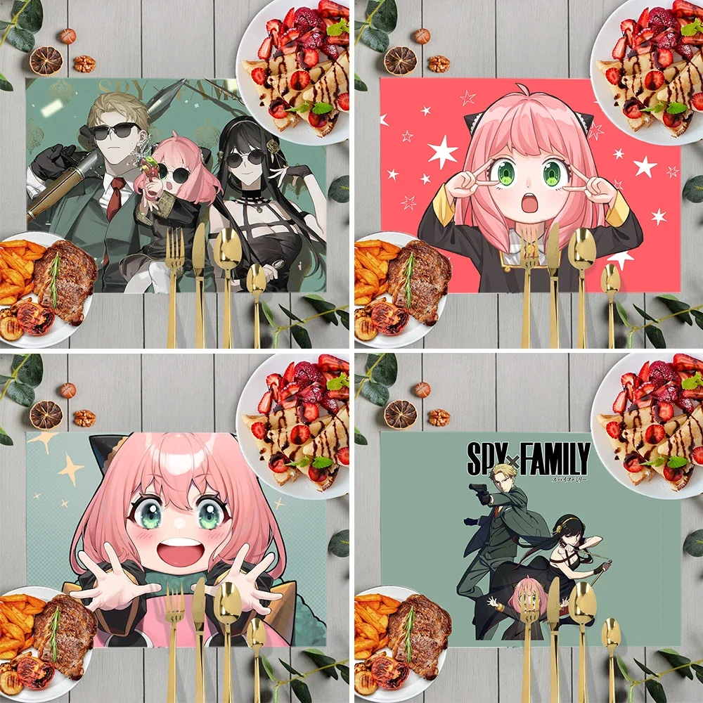 Japanese Anime Spy X Family Print Table Mats Harajuku Anya