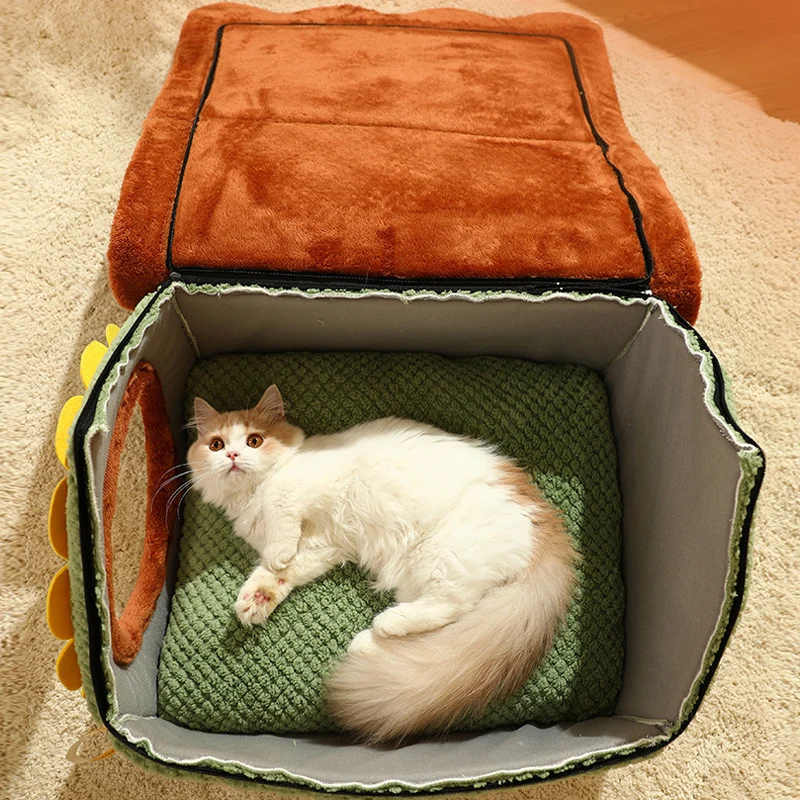 Cat House with Resistant Roof Removable Dog Cat Igloo Bed Indoor Cat Cave  Pet House, Cat Dog Tent Cabin Dog Kennel - AliExpress