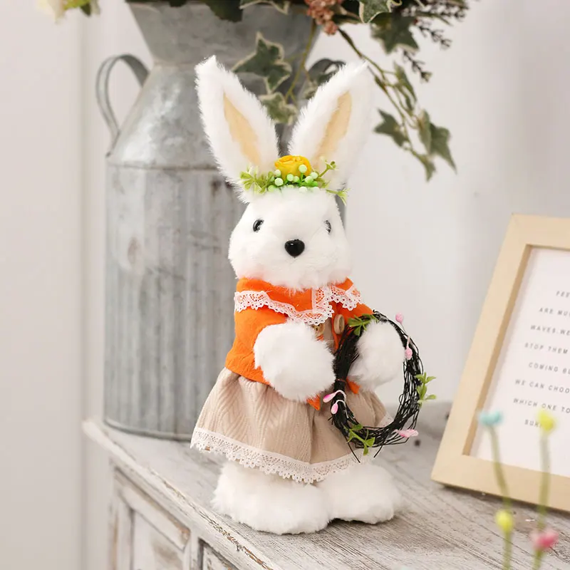 Spring Home furnishings creative cartoon photography props Easter Simulation Bunny Home Garden Bunny Decoration Creative Bunny