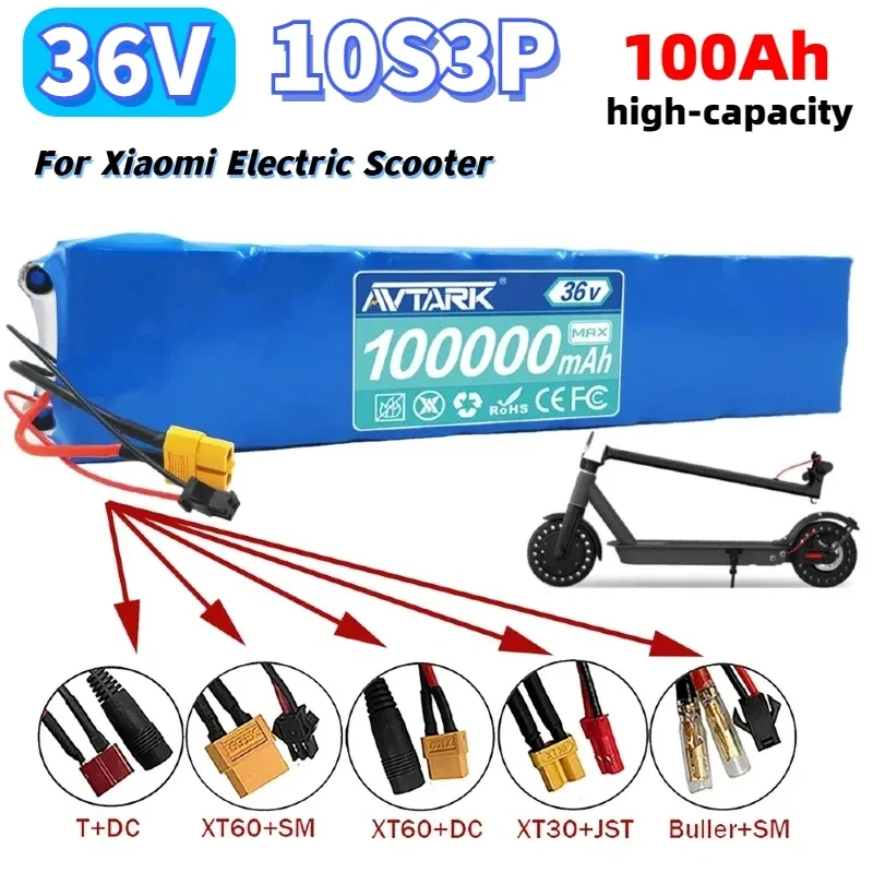 

Upgraded version 36V 10s3p 100000mAh ultra long endurance Electric Scooter Lithium battery for xiaomi M365 36volt E-Scooter