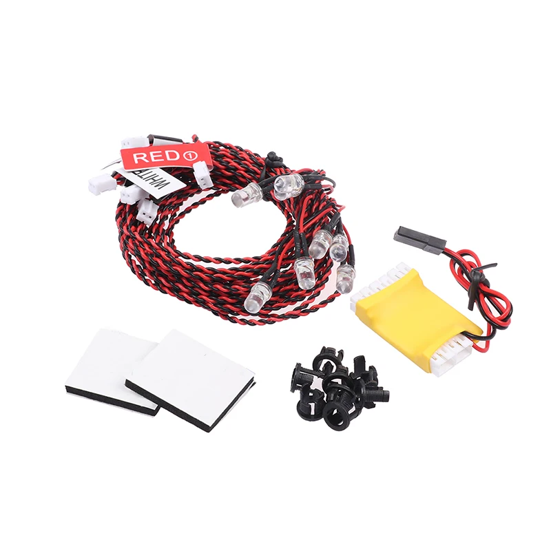 Kit 8 LED Stroboscopiques pour Hélicoptère RC - Éclairage Avion Télécommandé