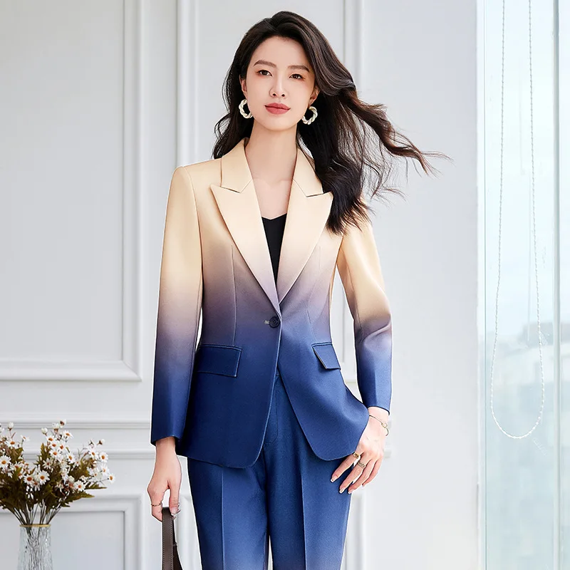 【MODERNIF】Loe double suit set New Suit Set Mens Coat Double Breasted Suit Pants Business