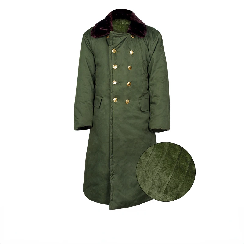 Long Coat for Men with Cold/wind Resistance Plush Thick Insulation Cotton Jacket Labor Protection Cotton Coat