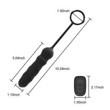 Male Prostate Massager Vibrator Wireless Butt Anal Plug Penis Cock Ring Scrotum Ballstrecher For Men Buttplug Adult Sex Toys 6