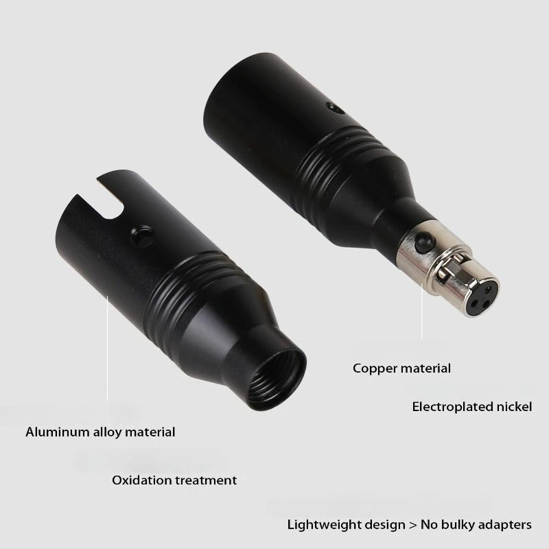 ZHIO 믹서 사진용 마이크 헤드셋 3.5mm 오디오 밸런스드 XLR 캐논 남성 캐논 어댑터