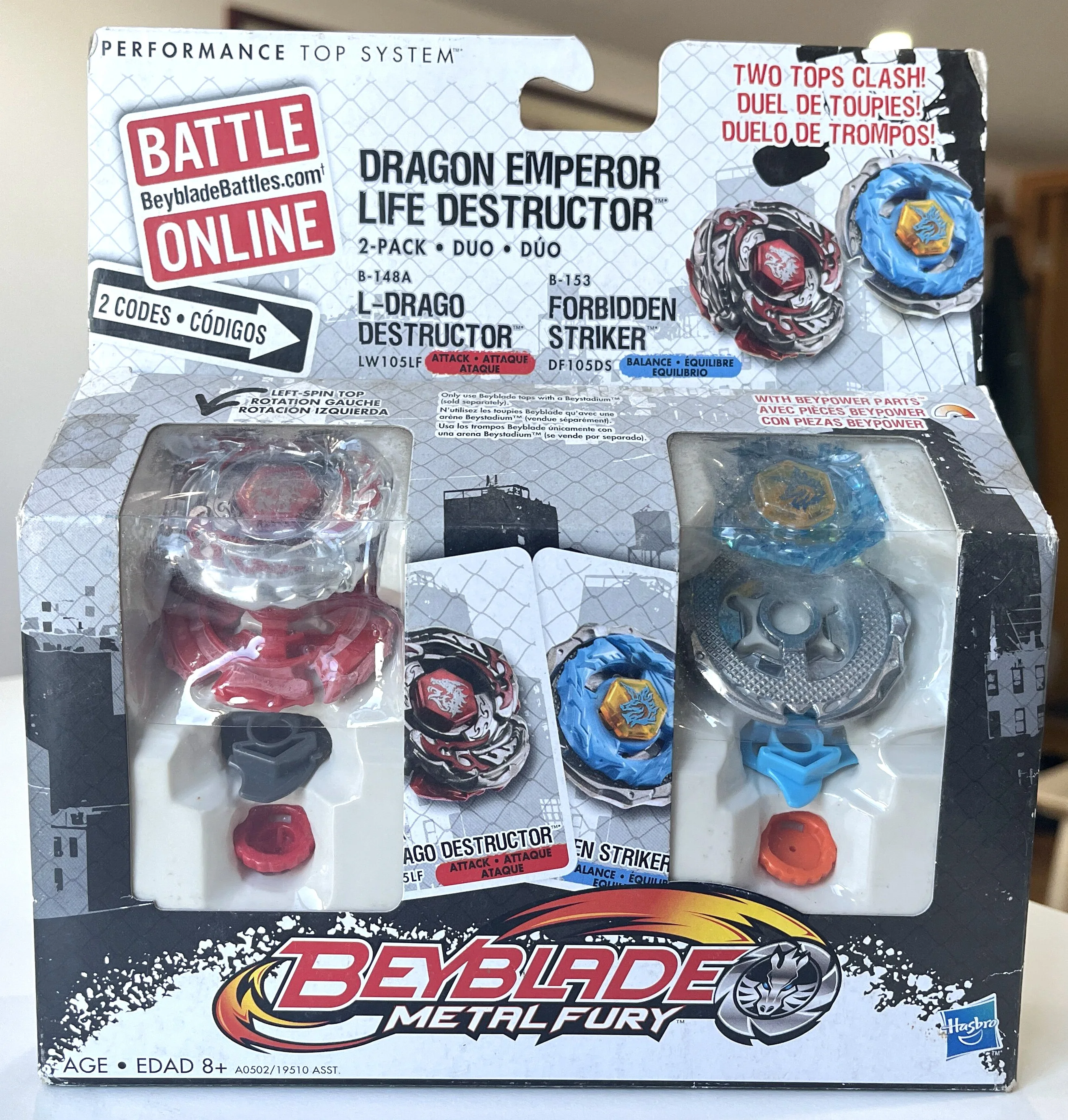 

BEYBLADE B-148A L-DRAGO Разрушитель B-153 запрещенный Страйкер