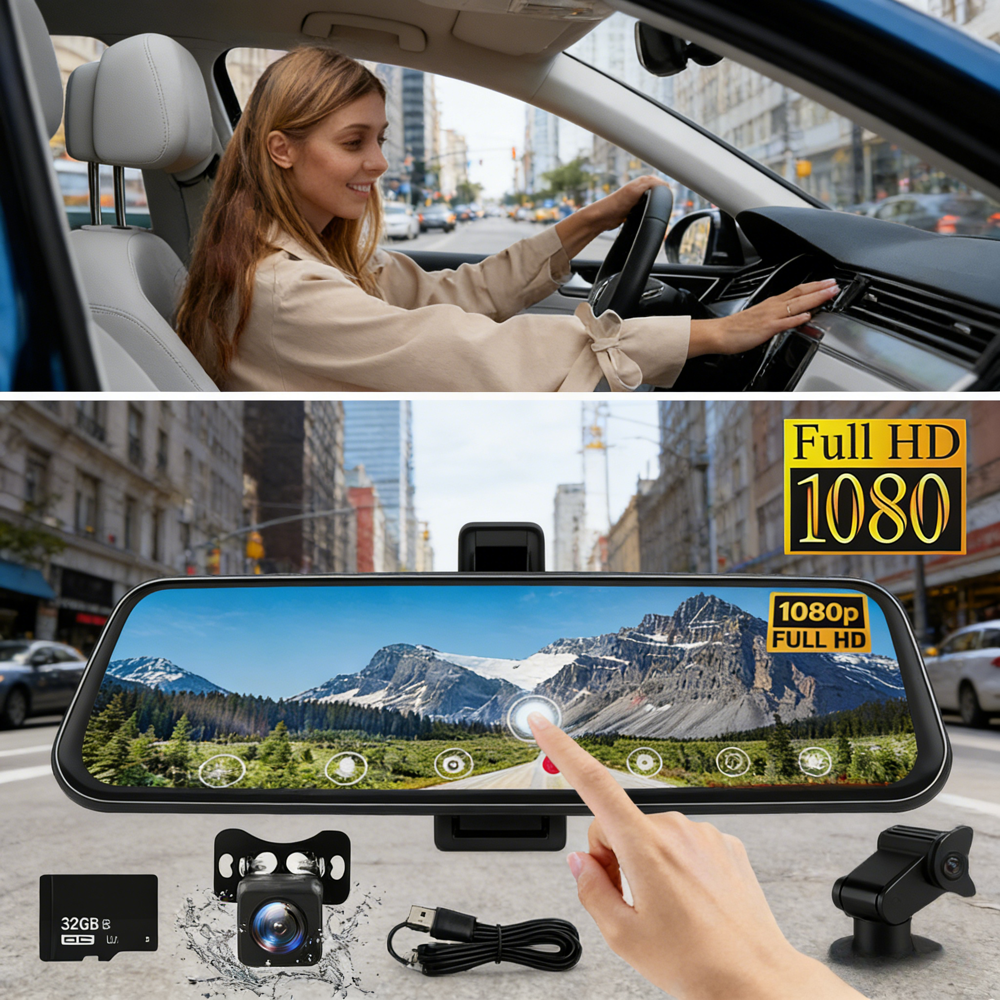 Rearview Mirror Camera – High Definition and Night Vision!!