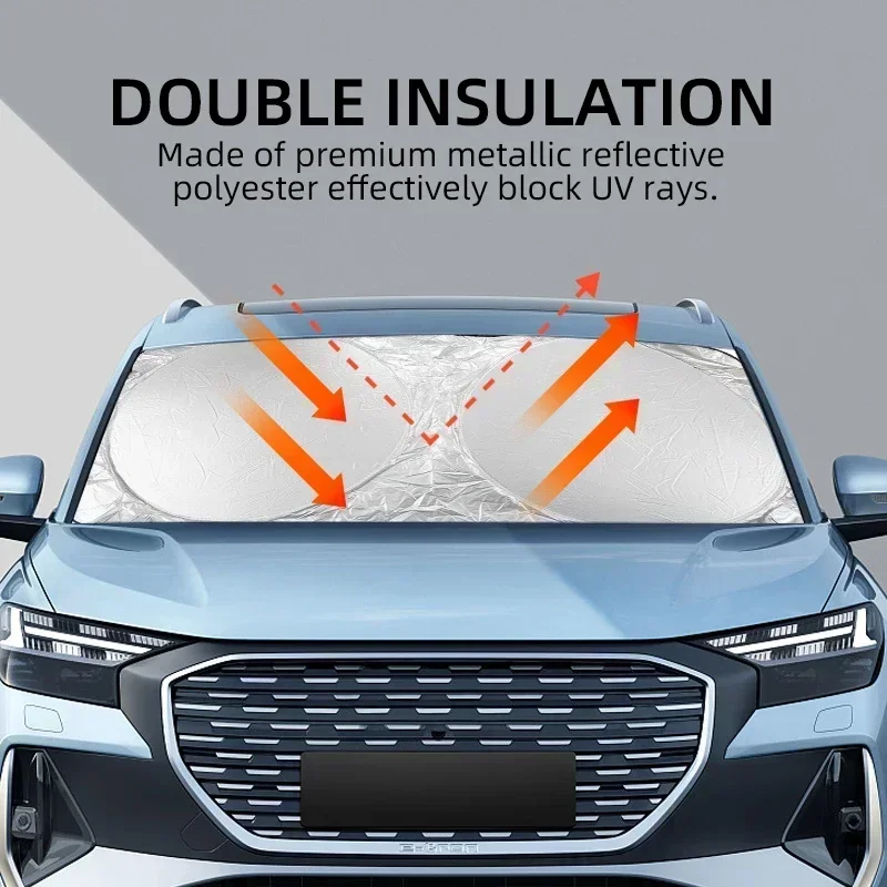 80x145cm Car Front Window Sunshade Shield Folding Windshield UV Block Cover For All Car Auto Accessories