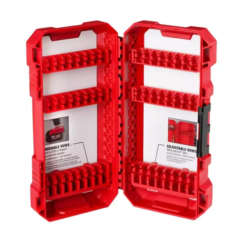 Milwaukee 48-32-9921 Storage Case Impact Portable Dustproof High Hardness Comes with drill bit bracket Bit Parts Tool Box tool storage box,parts storage box,storage organizer box