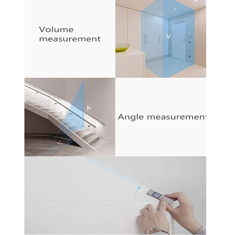 Original AtuMan DUKA Laser Range finder 25/40m LS-P/LS-1S Portable USB Charger High Precision Measurement Laser Range Finder laser rangefinder,laser tape measure