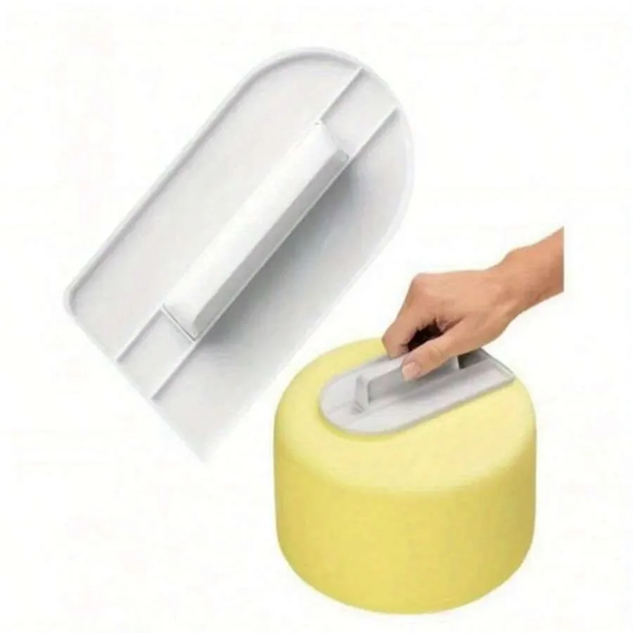 1 Pc Icing Fondant Cake Decorating Sugar Craft Sugarcraft Icing Mold Plastic Cake Smoother Spatulas Scraper Polisher Tools