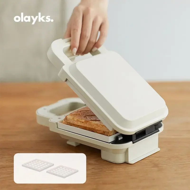 Olayks sandwich machine, breakfast machine, household multifunctional small waffle toaster Free shipping