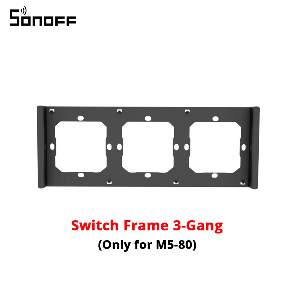 SONOFF M5 SwitchMan Smart Wall Switch 80/86 Type Push Button Switch 1/2/3 Gang Switch Frame Remote Control for Alexa Google Home 