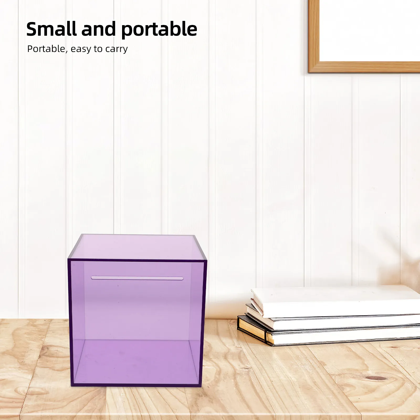 돈 모으는 항아리 투명 아크릴 현금 상자 슬롯형 일방향 입구 대용량 깨지지 않..