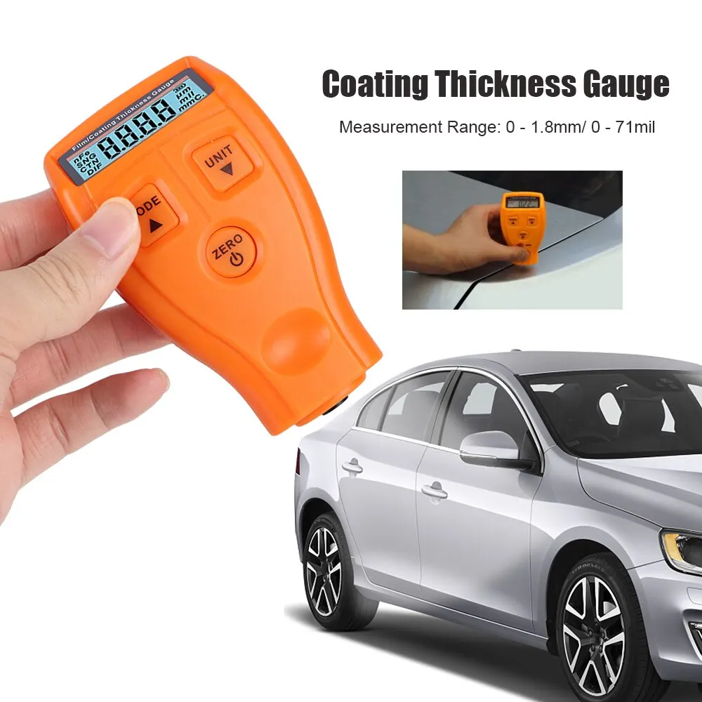 Car Paint Thickness Tester Auto Film Coating Thickness Gauge Meter GM200 Manual Paint Tool Coating Test