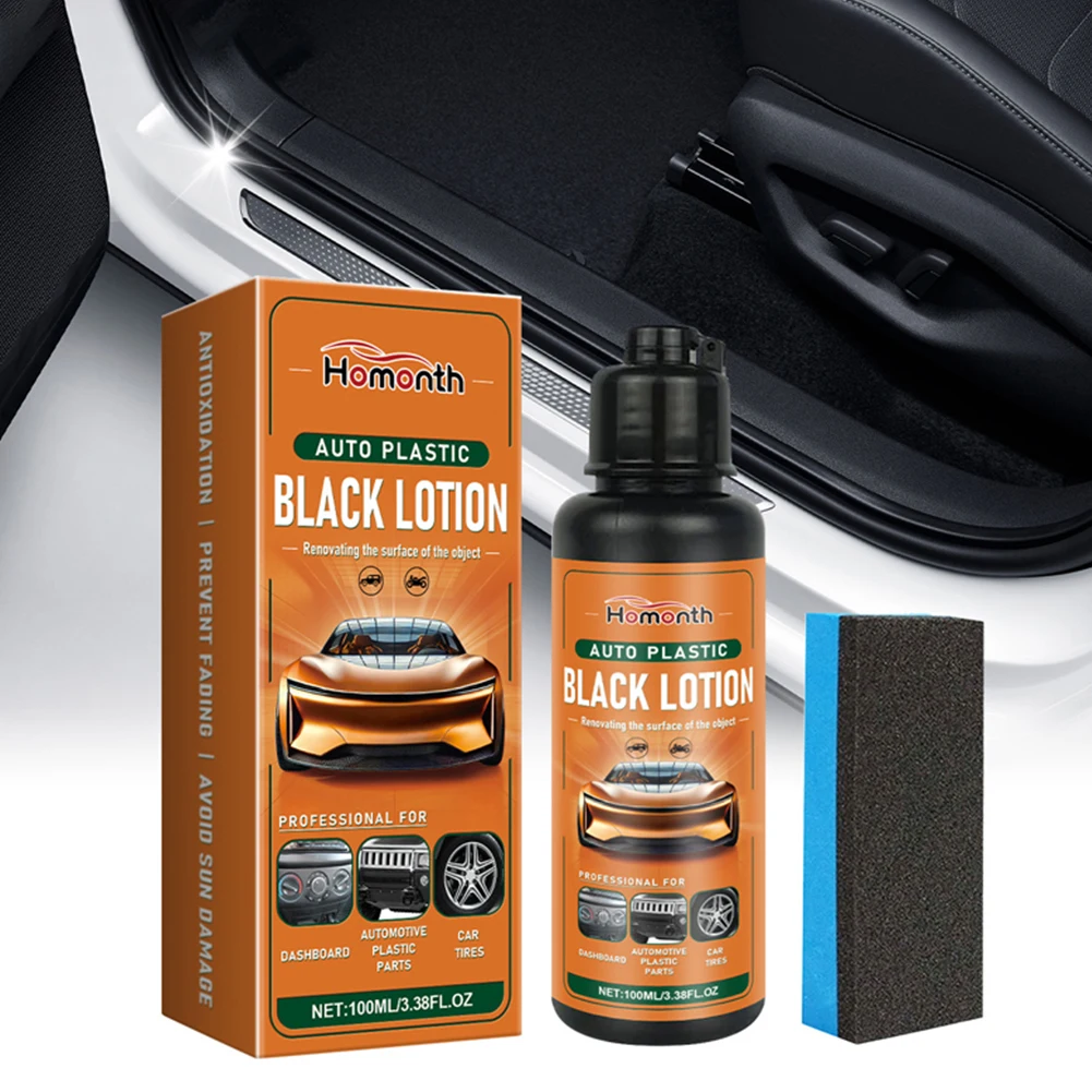 1-5pc 100ml Car Plastic Restorer Back To Black Gloss Auto Polish Repair Coating Renovator Long-Lasting Protect Car Cleaning Tool 5