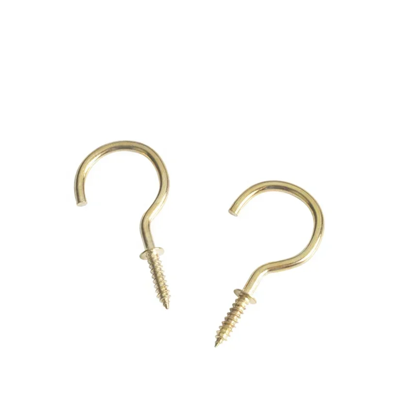 

TS-K298 855 Excellent Cup Hooks Solid Brass Hook Metal Hooks and Hangers Photo Frame Hardware photo frame accessories