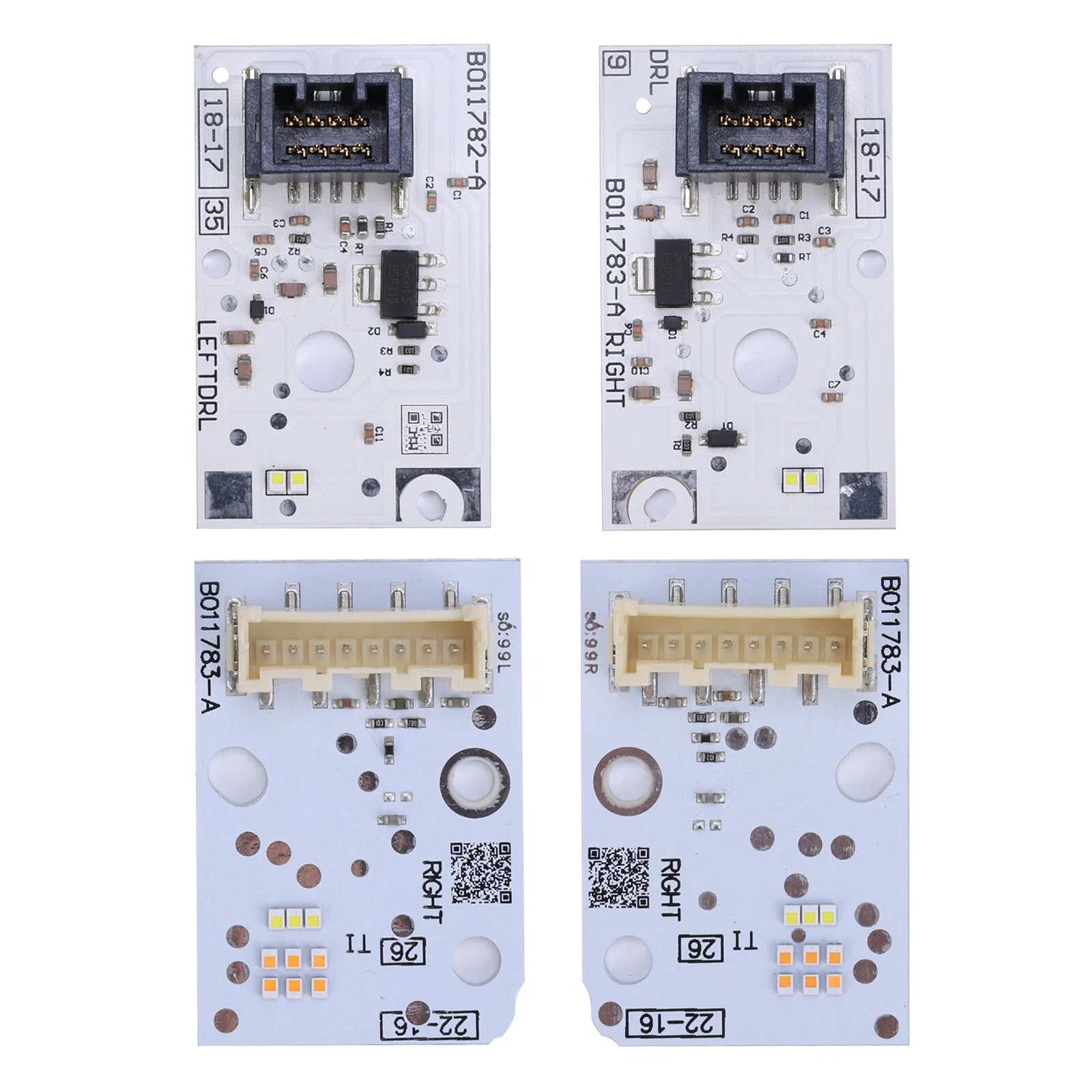 2017 2018 2019 2020 아우디 A3 S3 RS3 풀 LED 헤드라이트 주간 주행등 모듈용 비-RGB DRL LED 보드 (레드 블루)