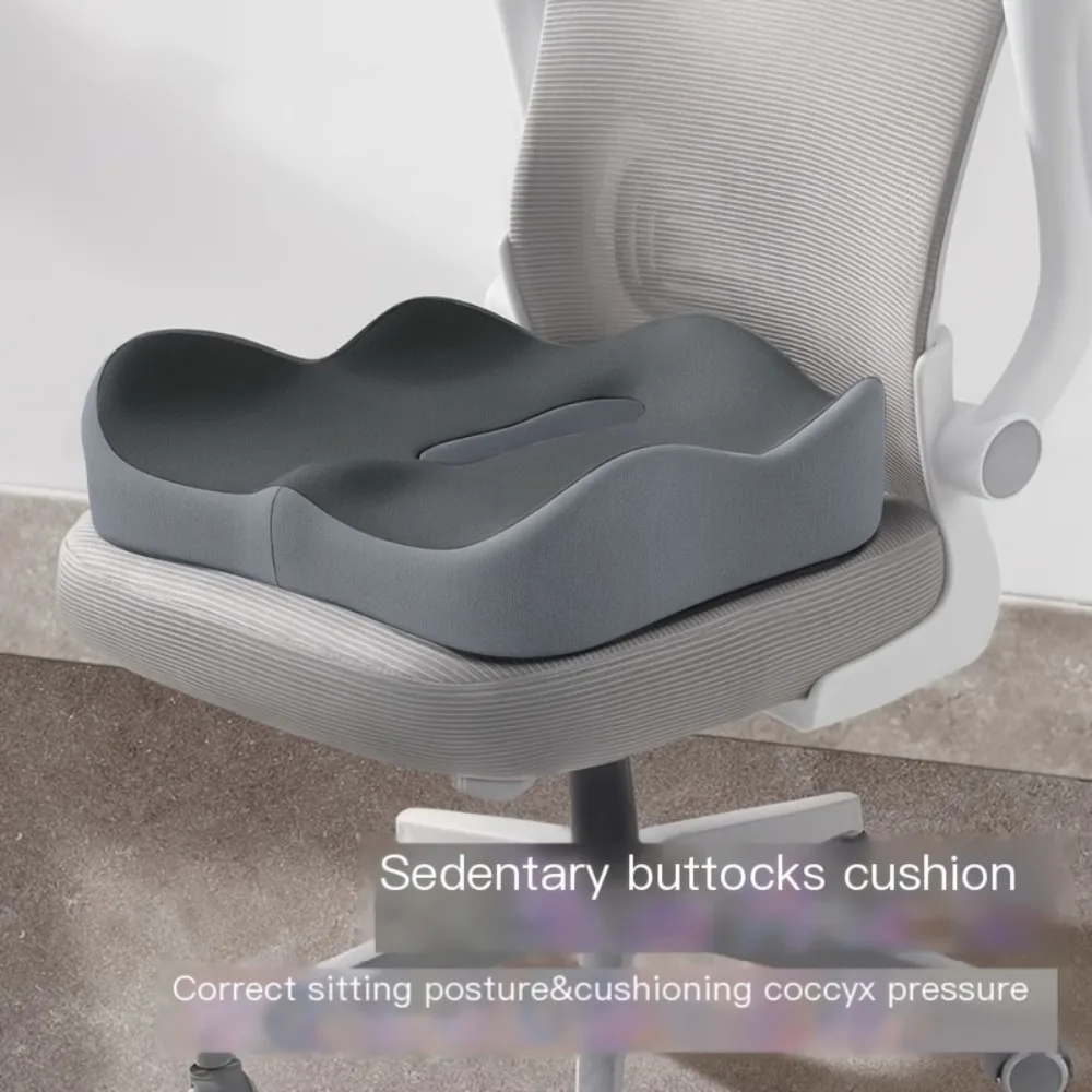 Ergonomic Memory Foam Coccyx Cushion with Tailbone,Curved Design for Car,Office Chair, Pressure Relief,Lumbar Support