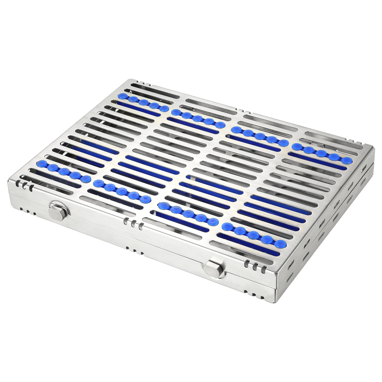 135°C Autoclavable Dental Sterilization Cassette for 5/10/20 Grid Instruments - Stainless Steel Dentistry Tools