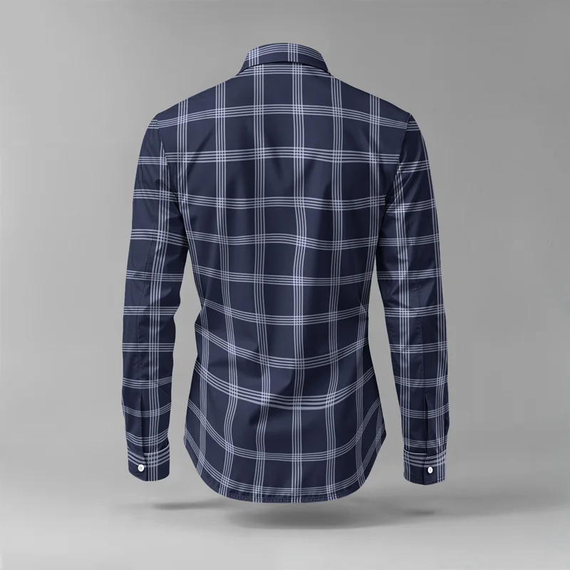 Conjunto de camisa de hombre primavera/verano 2025, estampado de marca, moda, sencillo, de dos piezas, traje de fiesta ligero de lujo para hombre, manga larga, nuevo St_voghion.com