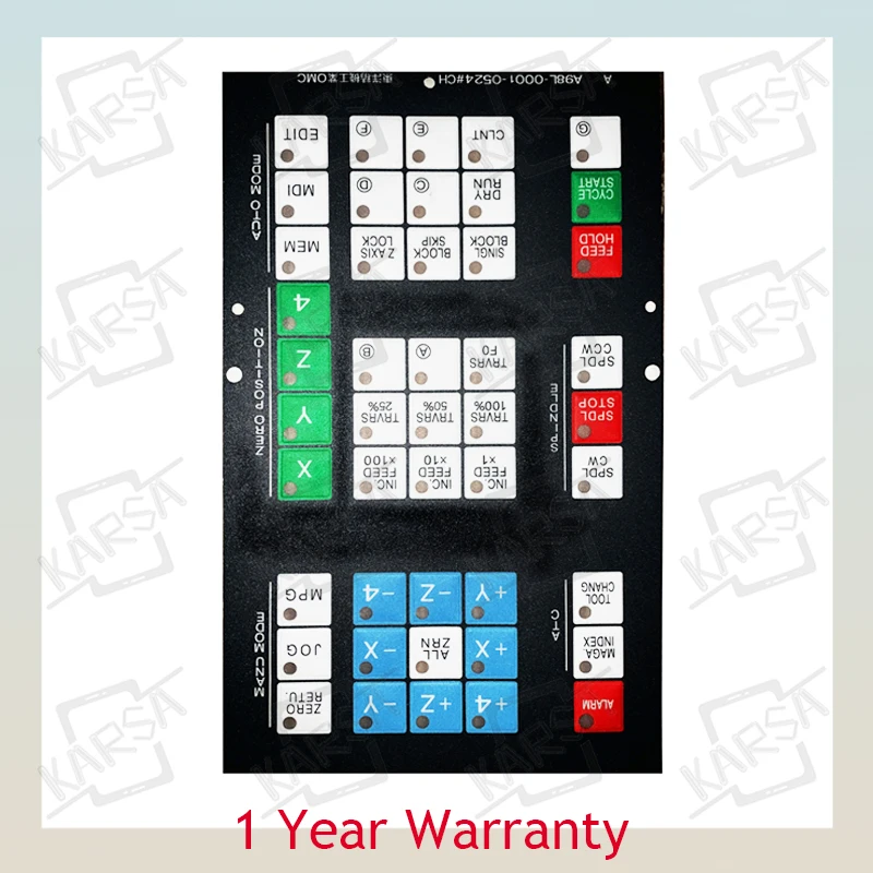 기계 조작반 A98L-0001-0524용 CNC HMI 멤브레인 키패드 버튼 CH