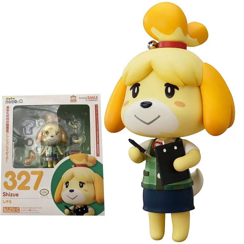 

In Stock Original GOOD SMILE GSC 327 NENDOROID Shizue Isabelle Animal Crossing Kawaii Anime Figure Model