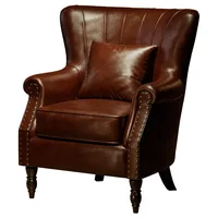 American Retro Style Bar Sofa Chair Clear Bar Small Restaurant Commercial Table and Chair Combination Single Chair 5