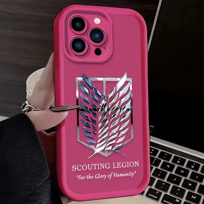 Attack On Titan Logo Soft Silicone Phone Case Cover