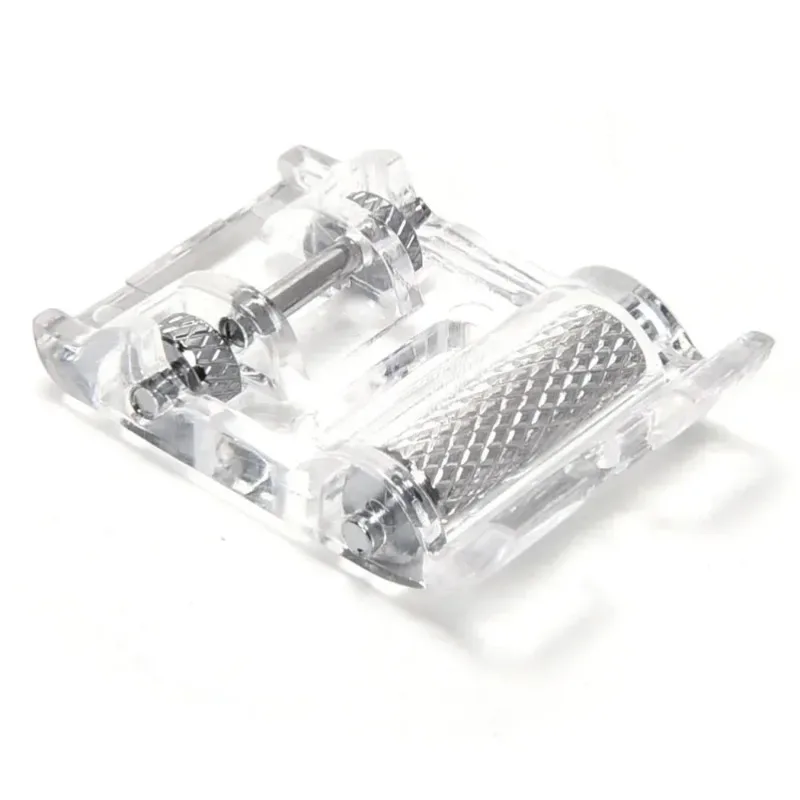 1pcs Roller Sewing Machine Presser Foot Plus Non-Stick Zigzag Presser Foot for Singer Brother Low Shank Sewing Machine