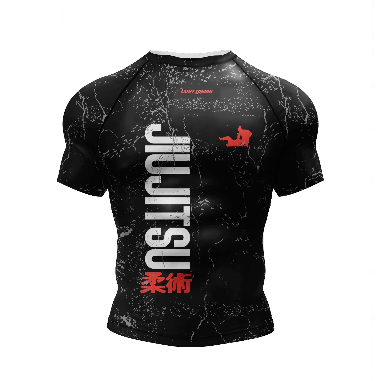 

Cody Lundin Custom Men Tight Compression Sports T-shirt Short Sleeve Bjj Jiu Jitsu Rashguard Male Sublimation Fightwear For Gym