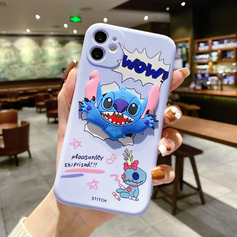 Disney Cute Stitch Case Cartoon for Apple IPhone 15 11 16 13 14