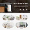 JHK 9 Cube Storage Organizer Wooden Shelf Bookcase Open Bookshelf for Display Storage Bookcase