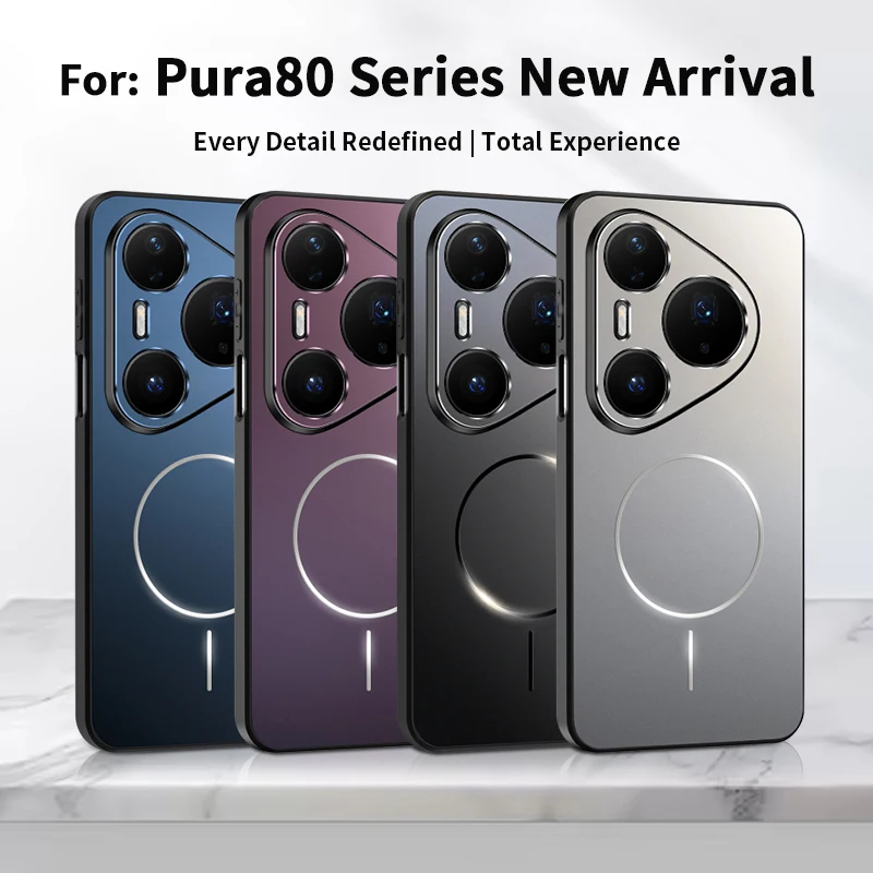 Enhanced Magnetic Phone Case with Matte PC + TPU Protection Cover