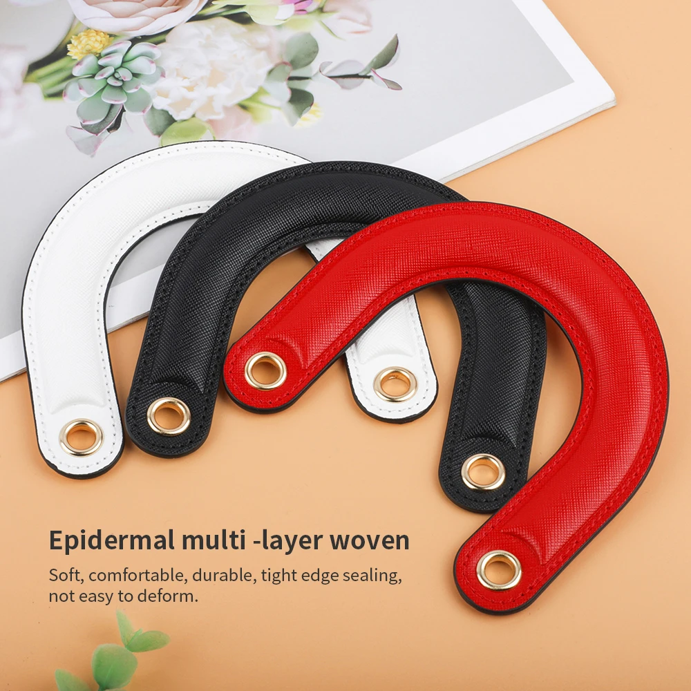 1PCS Detachable Bag Handles PU Leather Handbag Short Bag Strap Handmade