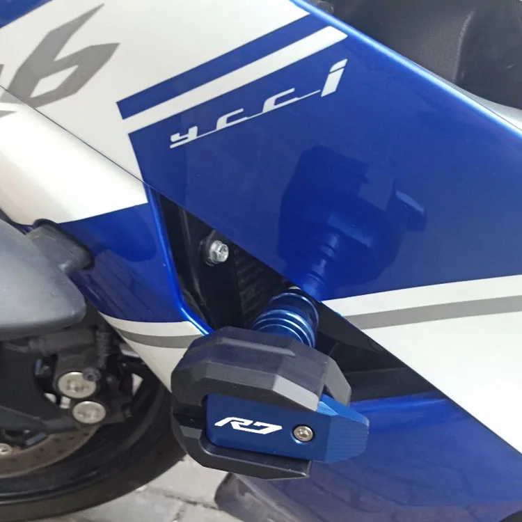 YZFR7 오토바이 CNC 낙하 보호 프레임 슬라이더 페어링 가드 야마하 YZF-R7 YZF R7 2021 2022 용 충돌 방지 패드 보호대