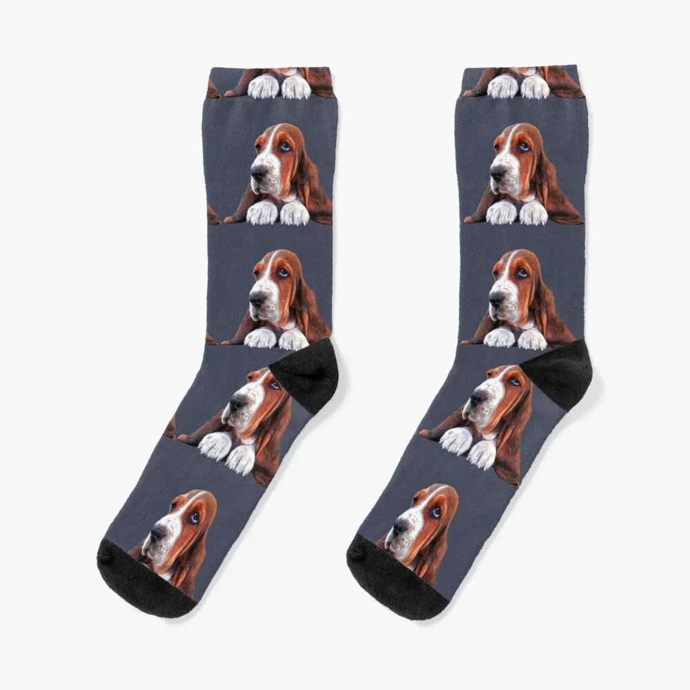 Basset Hound Puppy Dog Socks Happy Socks Women