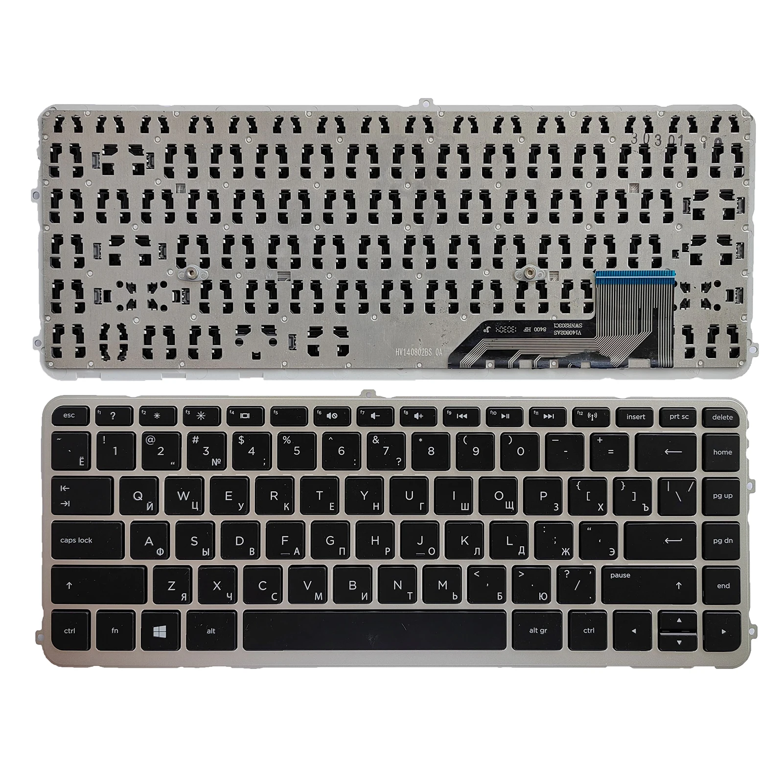 

Russian Keyboard For HP ENVY 14-K 14-K001TX 14-K1000 14-K022TX Series Silve frame