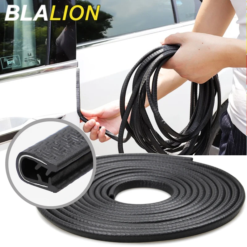 BLALION 10m 자동차 도어 씰 엣지 프로텍터 도어 가드 보호 스트립 범용 자동차 도어 트렁크 후드 씰 실란트 스트립